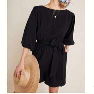 Anthropologie Balloon-Sleeved Romper